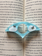 Load image into Gallery viewer, Book Page Holder | Single | Cloud and Butterfly Design
